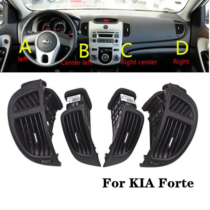 Panel de salpicadero delantero LHD para coche, salida de aire acondicionado A/C para Kia Forte Cerato Koup 2008, 2009, 2010, 2011, 2012, 2013