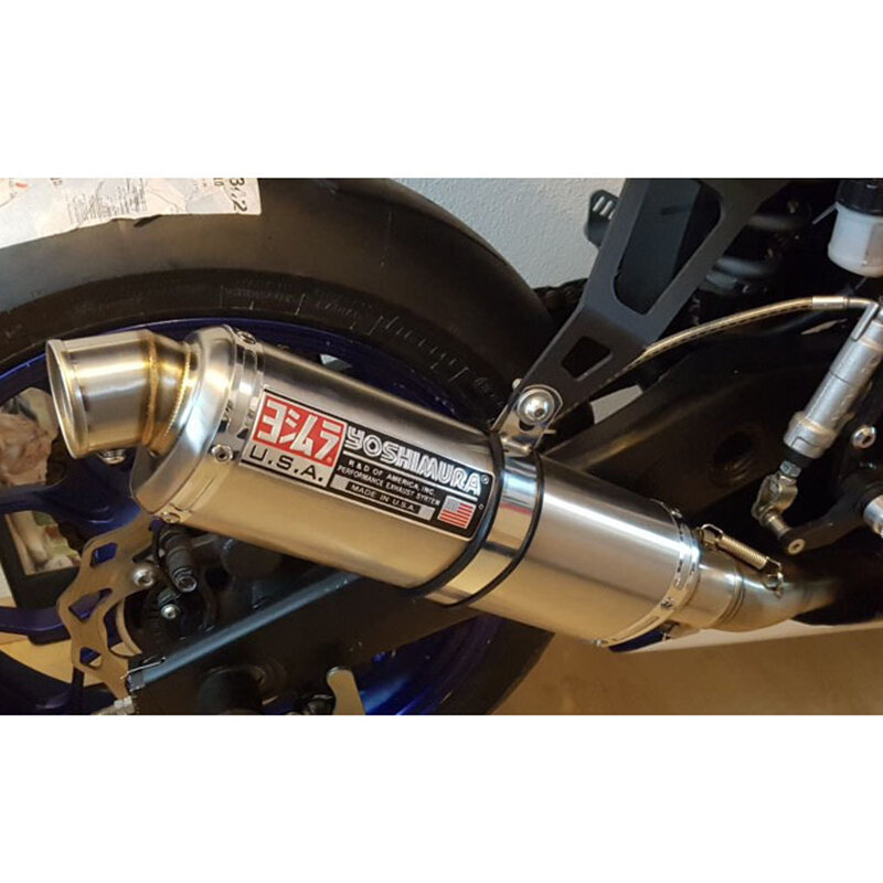 Универсальный глушитель выхлопной трубы для мотоцикла, 51 мм, Модифицированная нержавеющая сталь для ZX6R ZX10R Z250 z1000sx