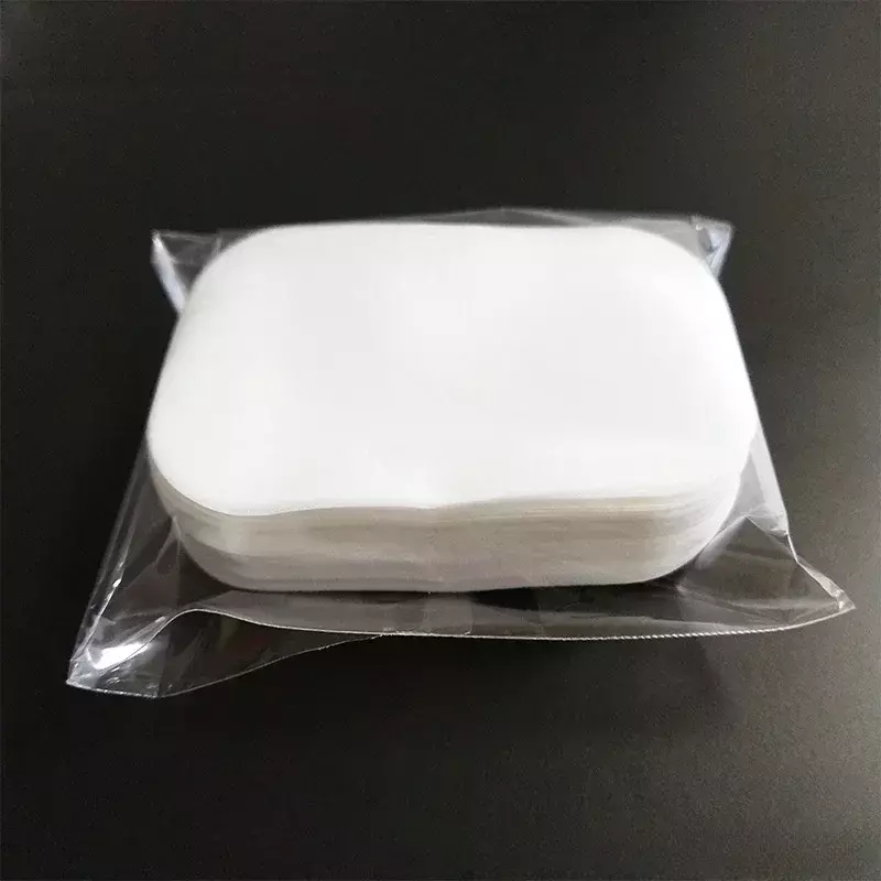 100 pz/borsa sapone di carta usa e getta bianco cura delle mani pulizia lavaggio fiocco di sapone profumato per stident detergente per il corpo regali 3.4 x5.5cm