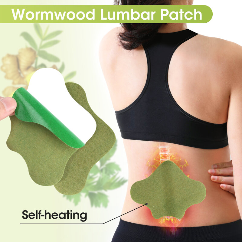 12pieces/bag Wormwood Natural Plant Foot Cervical Lumbar Care Sticker Self-heating Joint Ache Arthritis Relief Pain Moxibustion