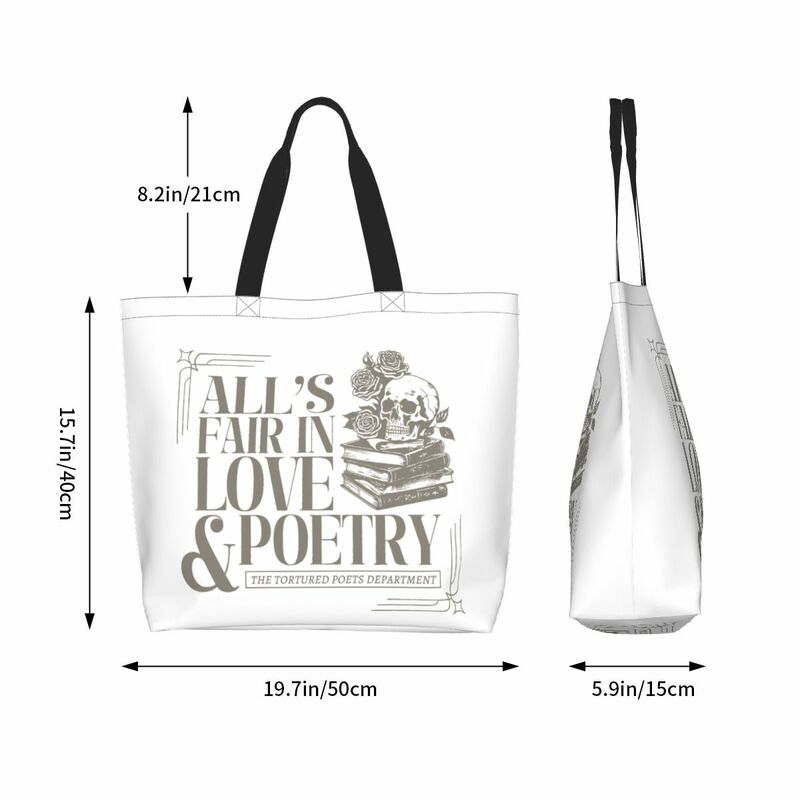 Модная универсальная сумка для поэтических продуктов Swift в стиле унисекс, большая вместимость, сумка-тоут с изображением мученых поэтов