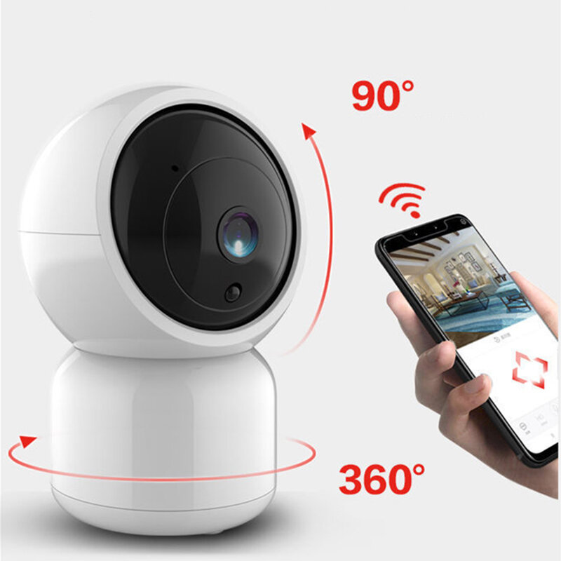 3mp Icsee Mini Wifi Camera Smart Home Twee Manieren Audio Auto Tracking Draadloze Bewakingscamera Indoor