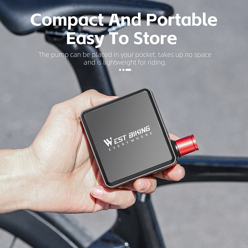 West Biking Fahrrad pumpe tragbare Mini elektrische Luftpumpe mit LCD-Display 150psi Reifen füller Motorrad Auto E-Bike Fahrrad pumpe