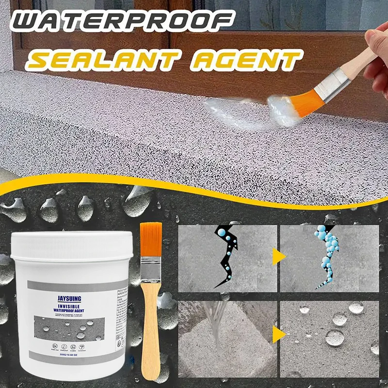 30/100/300/600/900g Invisible Waterproof Agent Transparent Sealing Coating Leak-Free Glue Adhesive Super Sealant Toilet Repair