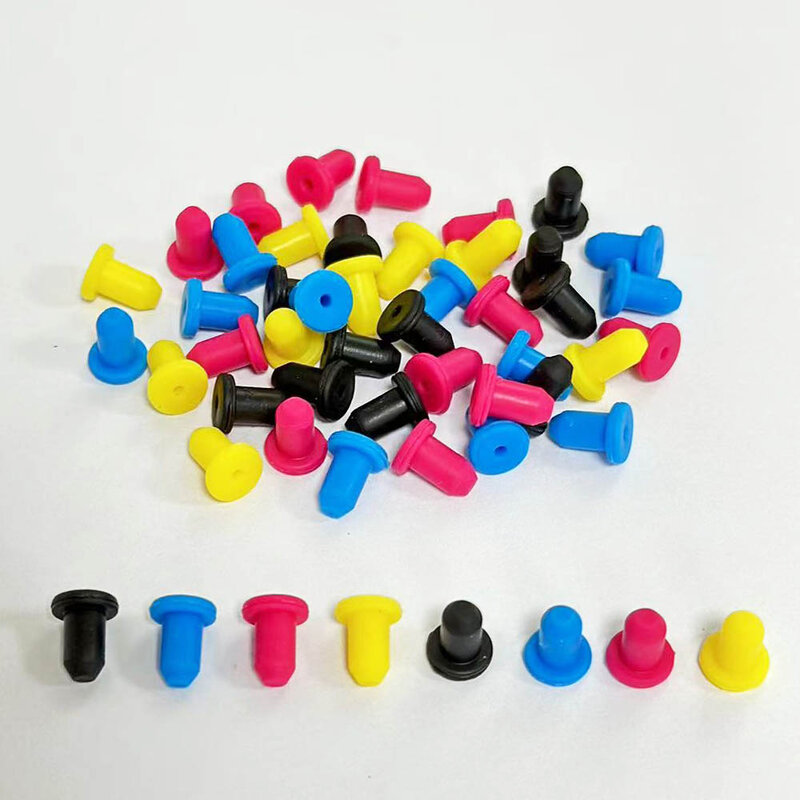 Ink Supply System High-elastic Filling Parts Refill Cartridge Silicone Seals Sealing Rubber Plug 4mm Solid Plugs