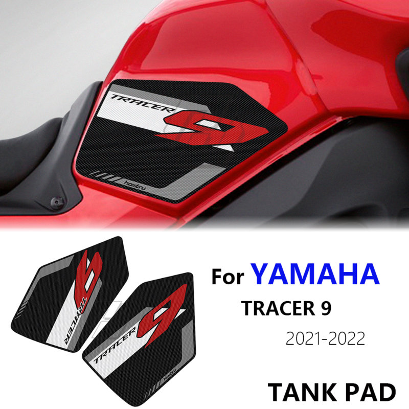 Dla Yamaha znacznik 9 2021-2022 uchwyt na zbiornik z podkładką trakcyjną, osłona na nakolannik, mata, gumowa naklejka