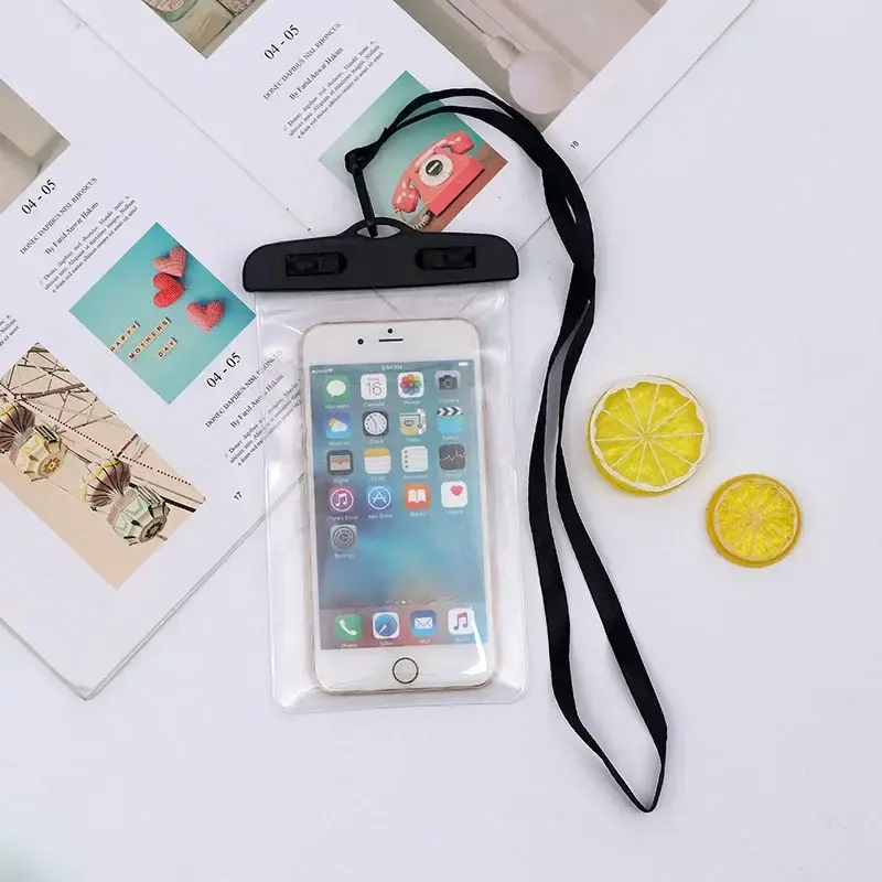Touchscreen Mobile Phone Waterproof BagDrifting Swimming Taking Pictures Dustproof Sealing Diving Bag Airbag Takeaway
