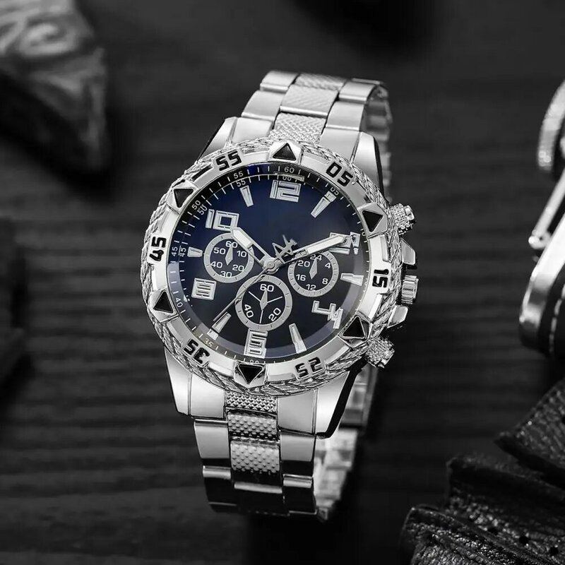 Montre-bracelet d'affaires de luxe pour hommes, bracelet en alliage métallique, montre à quartz masculine, montres décontractées, horloge bracelet