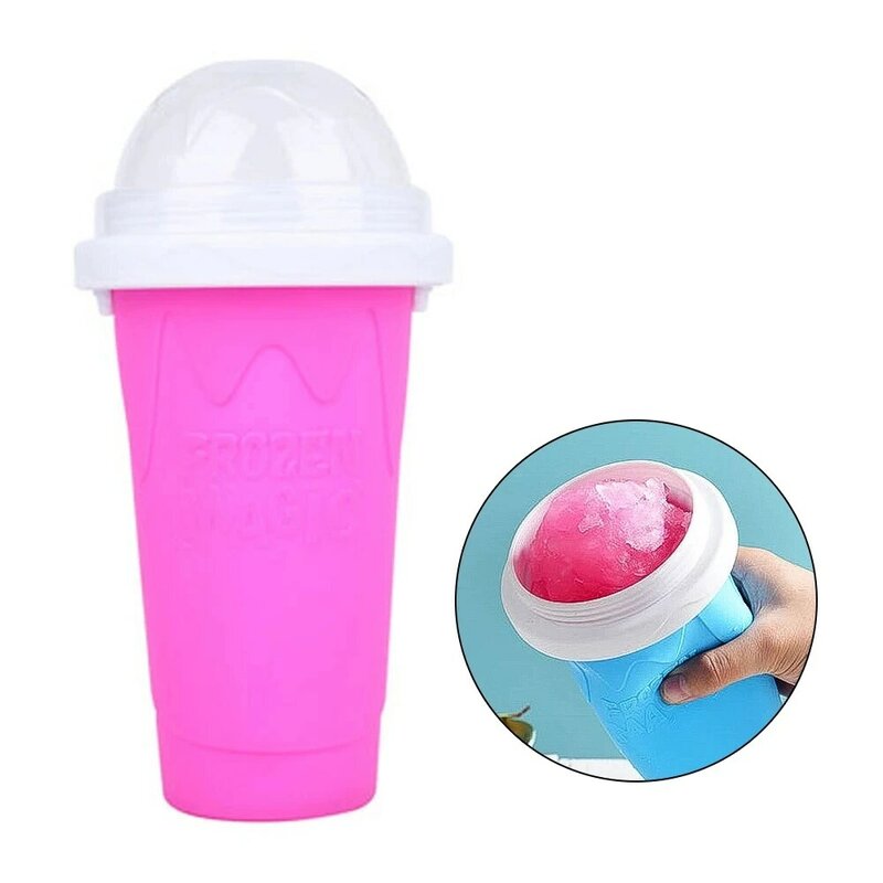 Silikon schnell gefrorene Eismaschine Squeeze Cup DIY hausgemachte haltbare schnelle Kühlung Slush Tassen Milch shake Flasche Tasse