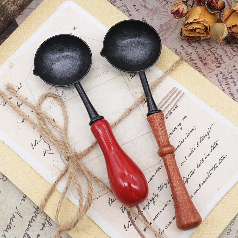 Vintage Frosting Non-Stick Spoons Fire Paint Wax Particle Melting Firing Scrapbooking Crafts Tools