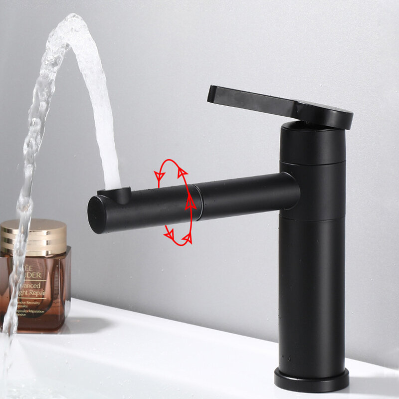 360° Rotating Bathroom Sink Faucet Mixer Stainless Steel Basin Water Tap Shower Head Plumbing Tapware For Bathroom Accessories