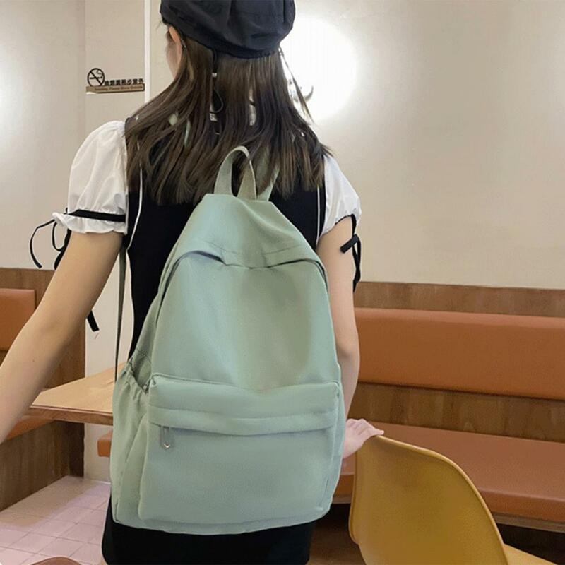 Водонепроницаемый школьный ранец на молнии для женщин, повседневный рюкзак для подростков и девушек, студенческие принадлежности