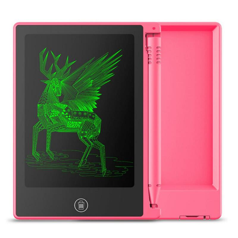 Portátil LCD Escrita Tablet com Caneta, 4,4 Polegadas, Desenho Digital, Graffiti