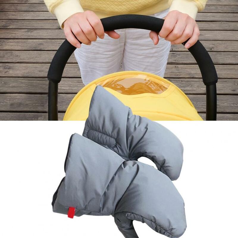 Luvas quentes 1 par conveniente antiderrapante universal carrinho de bebê pushchair luvas de guiador ao ar livre para senhora