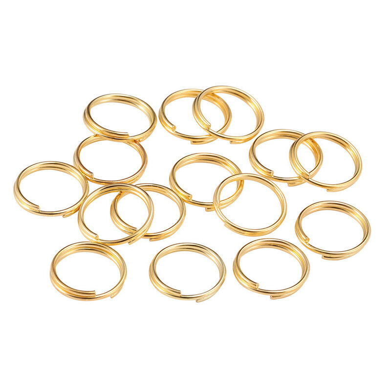 Langlebiger Verbindungs ring Doppel ringe Gold/Silber Bieger inge Metall offener Ring 200 Stück Steck verbinder DIY Schmuck herstellung