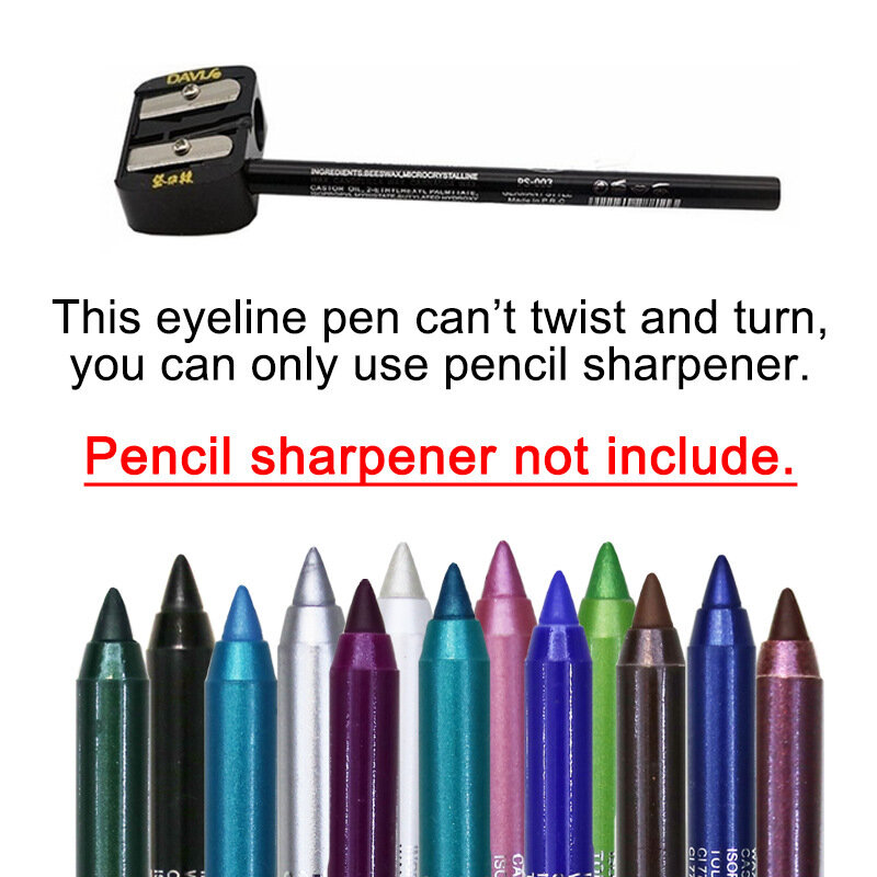 11 Farben langlebiger Eyeliner Bleistift wasserdichtes Pigment blau braun schwarz Eyeliner Stift Frauen Mode Farbe Augen Make-up Kosmetik