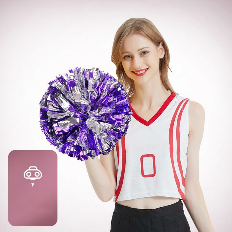Competition Flower Handle Cheerleader Pom Poms Cheerleading Cheering Ball Decorator Club Sport Supplies
