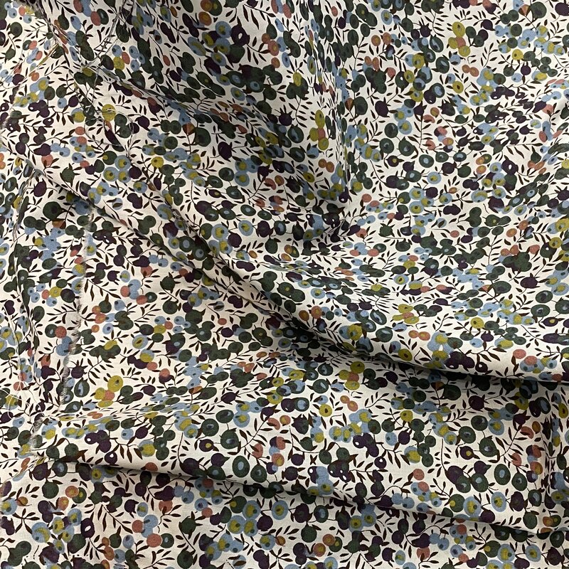 قماش بوبلين قطني من Blueberry 40S من Tissun ليبرتي للأطفال فساتين قماش خياطة للأطفال تنورة بقطع قماش يدوية الصنع متر 2023