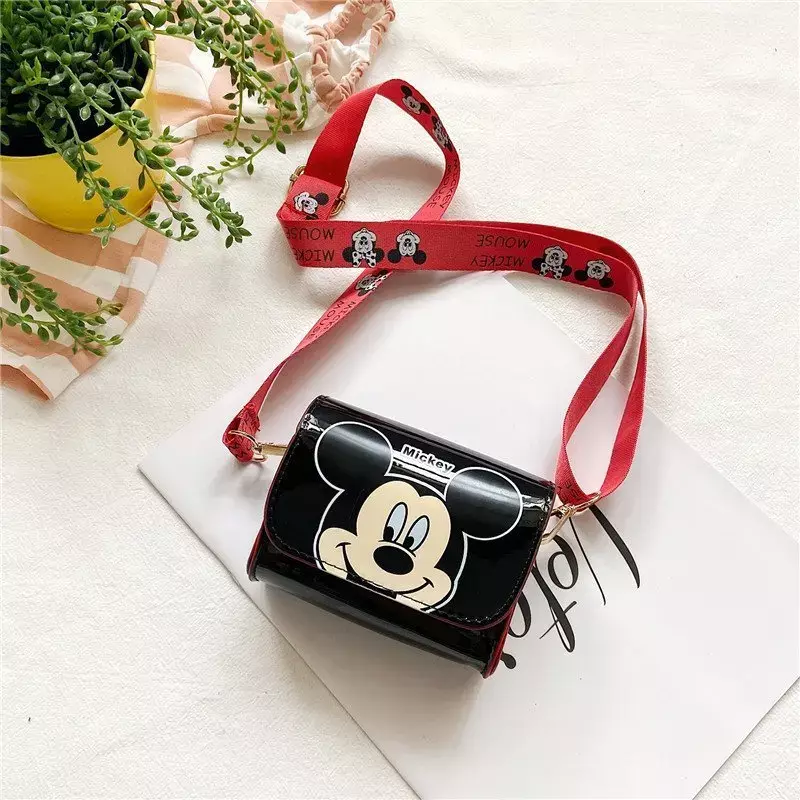 Original Disney Cartoon Shoulder Bags Mickey Mouse Minnie Daisy Donald Duck Fashion Cute Coin Purse Kids Messenger Bag Gifts