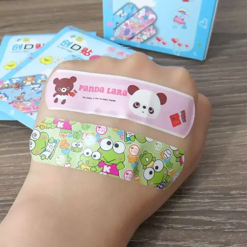 100 stücke Pflaster wasserdichte niedliche atmungsaktive Mini-Cartoon-Bandagen für Kinder Mädchen transparente medizinische hä mosta tische Aufkleber