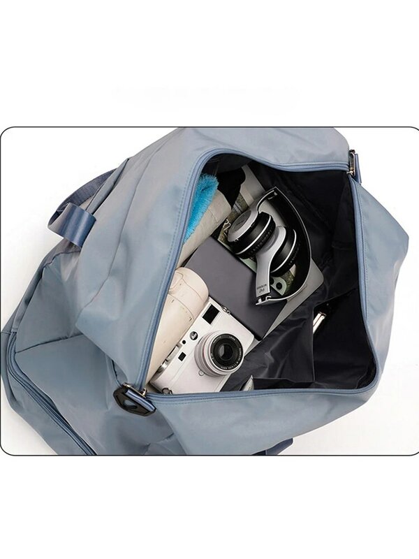 옥스포드 천 여행 가방, 대용량 단색 패션 휴대용 핸드백, 남녀공용