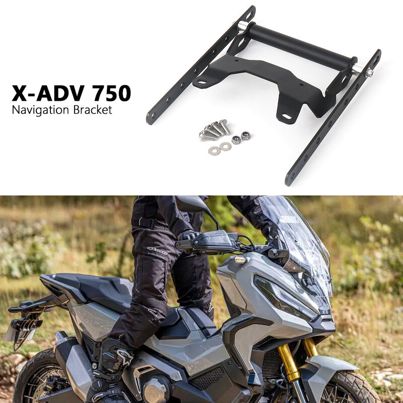 Motorcycle Accessories Black Mobile Phone Navigation Mounting Bracket GPS For Honda X-ADV750 X-ADV 750 XADV750 XADV 750