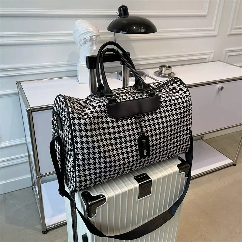 Bolsa de viaje deportiva de gran capacidad para mujer, bolsa de equipaje de mano seca y húmeda de lujo, bolsa de fin de semana de diseñador femenino
