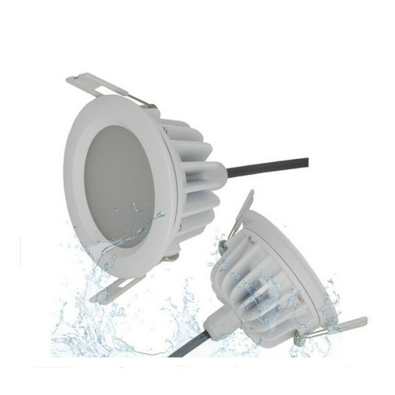 Lampu plafon LED 5w, lampu sorot bawah tahan air putih