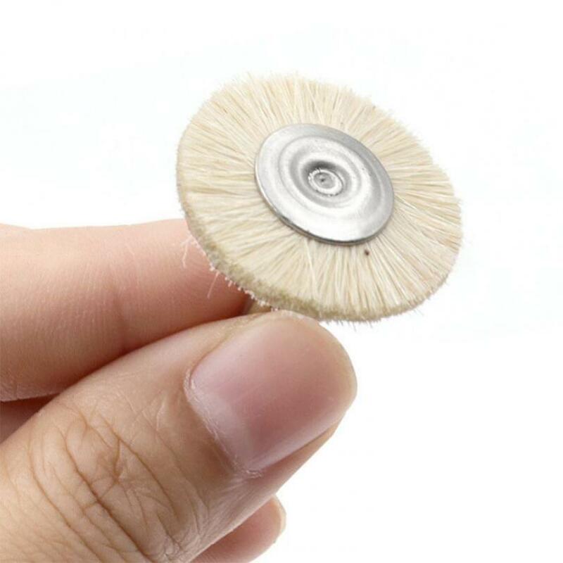 Minitaladro de pulido montado en algodón con mango de 3mm para pulir Jade/reloj/joyería de plata, 1 piezas tipo T