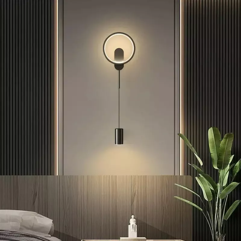 مصباح جداري LED للممر وغرفة النوم ، تصميم بسيط ، تصميم عصري ، ديكور منزلي ، تجهيزات داخلية ، غرفة معيشة ، خلفية فندق
