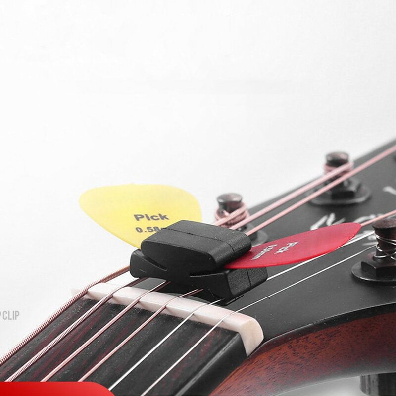 Pemegang Pick gitar karet Fix On Headstock alat musik aksesoris gitar untuk Bass Ukulele Plectrum aksesoris