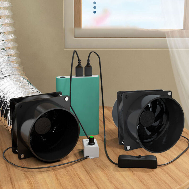 Campana extractora USB pequeña, campana portátil, absorbente de humo, campana extractora sin instalación, ventilador de ventilación para cocina y barbacoa