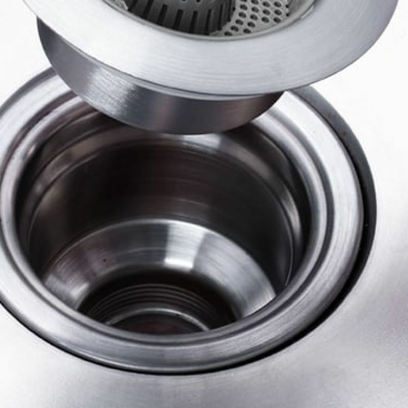 ที่กรองอ่างล้างจานในครัวแบบ3 -in-1 304ที่อุดอ่างล้างจานแบบป็อปอัพทำจากสเตนเลสอุปกรณ์เสริมที่กรองท่อระบายน้ำ