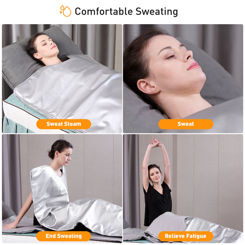 Cobertor De Sauna Profissional Com Controlador De 2 Zonas, Emagrecimento Do Corpo Shaper, Fitness Detox Therapy, Home Beauty Salon