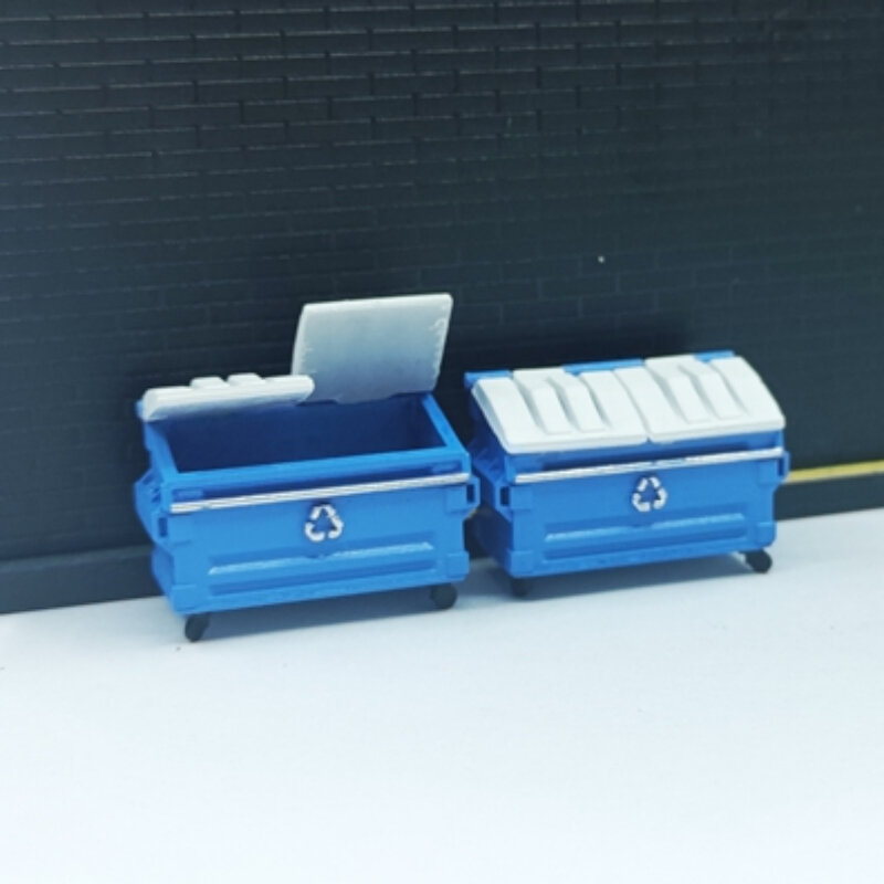 Poubelle de simulation de scène de voiture modèle, accessoires de poubelle, 1/64, 1/87, 1 pièce