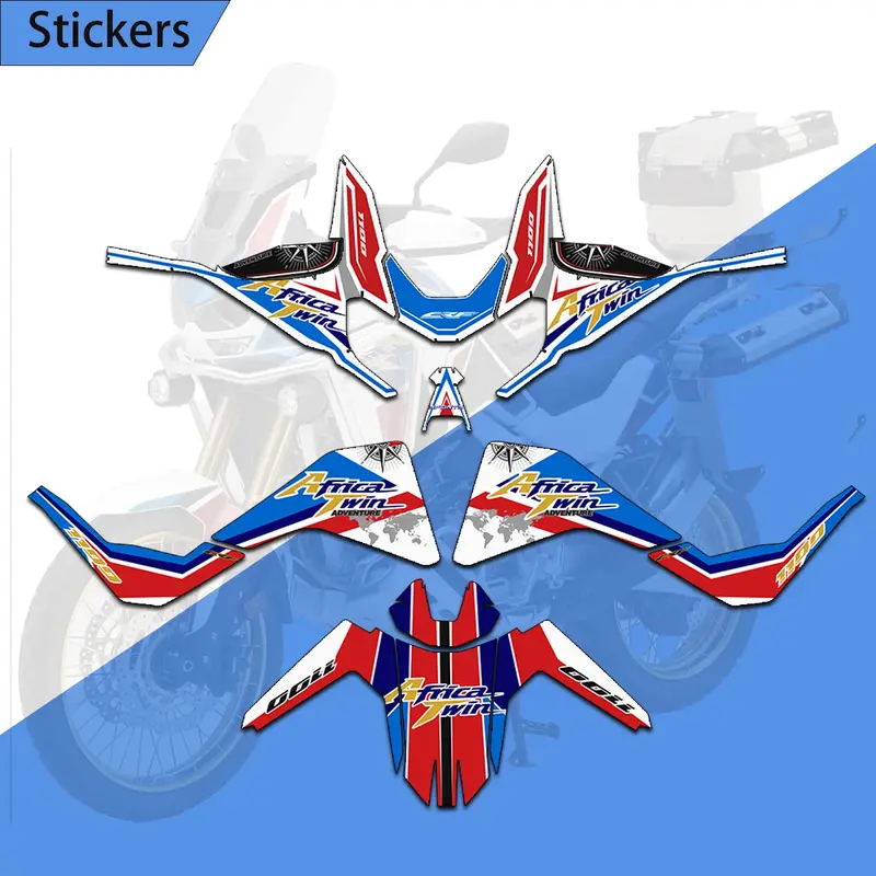 Motorcycle Fuel Tank Pad Decal Side Stickers Protection Set For Honda CRF1100L CRF 1100L CRF 1100 L Africa Twin Adventure Sport