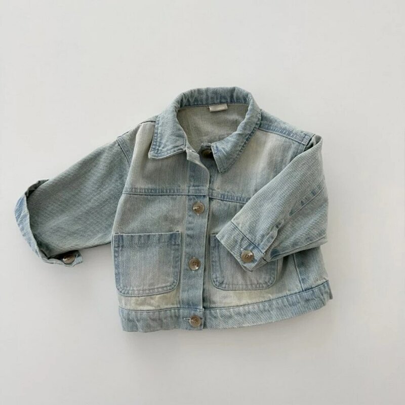 Jaqueta jeans personalizada para crianças, Nome bordado Baby Jean Jacket para crianças, Presentes personalizados do chuveiro do bebê