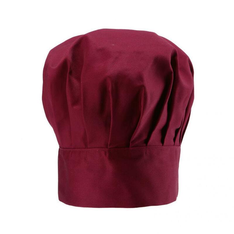 สวมใส่ยอดนิยม Pure สี Waiter หมวกสตรีหมวกสีแดงพริกพิมพ์สำหรับเบเกอรี่