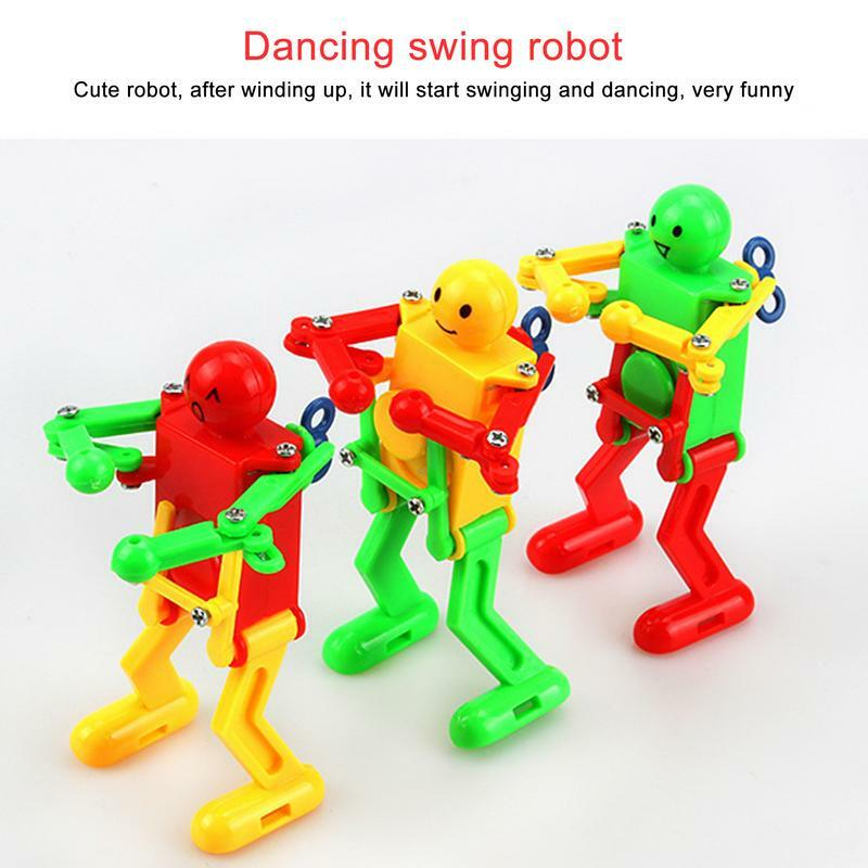 Wind Up ToysRobot Dancer Christmas Clockwork Wind Up Toy Robot Playset For Kids Role Playing Robots Baby Birthday gifts