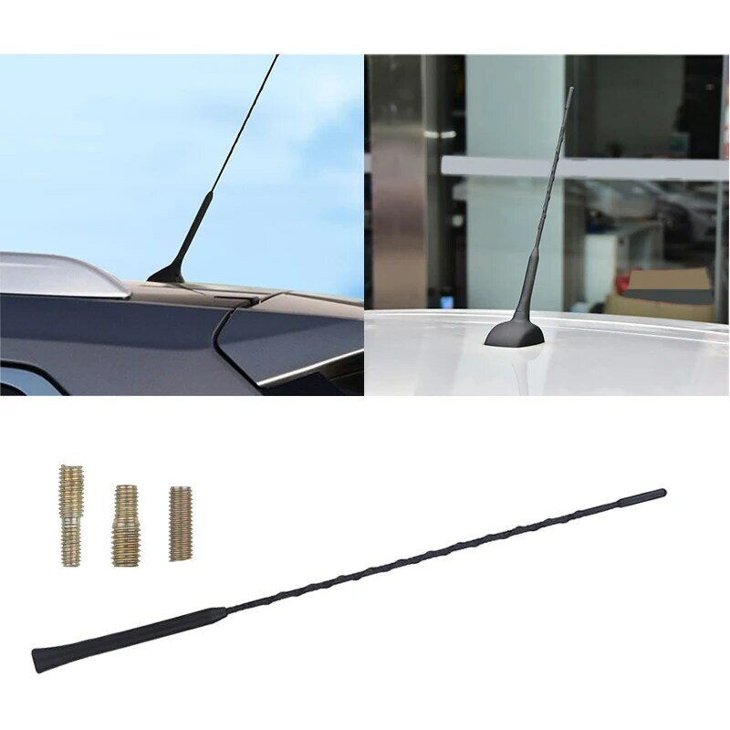9/11/16 Inch Universal Car Roof Mast Whip Stereo Radio FM/AM Signal Aerial Amplified Antenna Mast Whip Antena Automotiva
