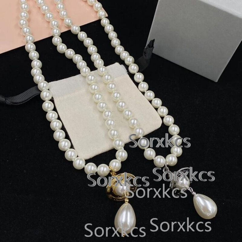 Sorxkcs 2023 New High Quality Jewelry Pearl Saturn Drop Necklaces Choker Clavicle Chain For Women Necklace Pendant Party