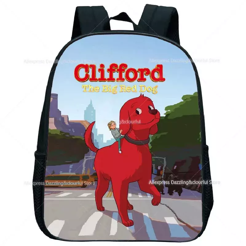 Mochila de dibujos animados para niños y niñas, Mochila pequeña de Clifford the Big Red Dog, para guardería