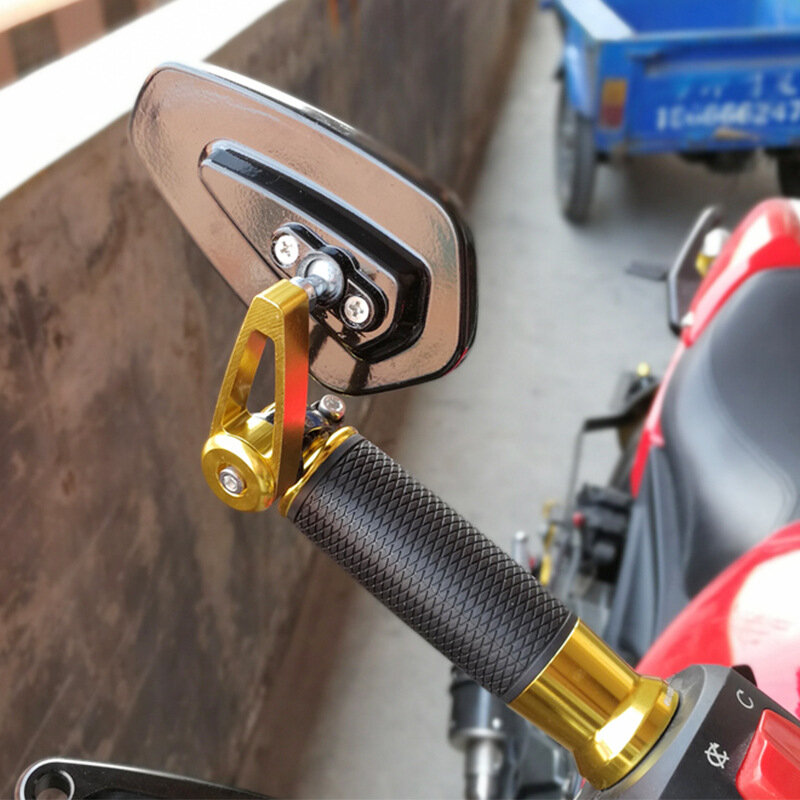 EAFC-Espejos retrovisores universales para motocicleta, accesorios para manillar de Scooter, 7/8 pulgadas, 22mm, 1 par