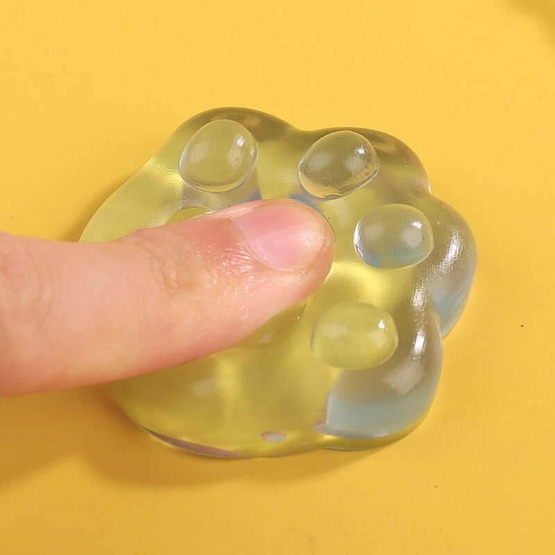 Blocco ghiaccio elastico giocattolo decompressione realistico del cubo ghiaccio morbido per autismi