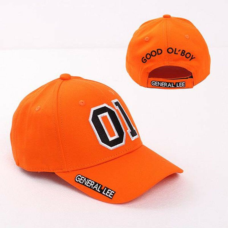 General Lee 01 cappello Cosplay ricamo Unisex cotone arancione Good OL' Boy Dukes berretto da Baseball regolabile accessori cappello da sole regalo