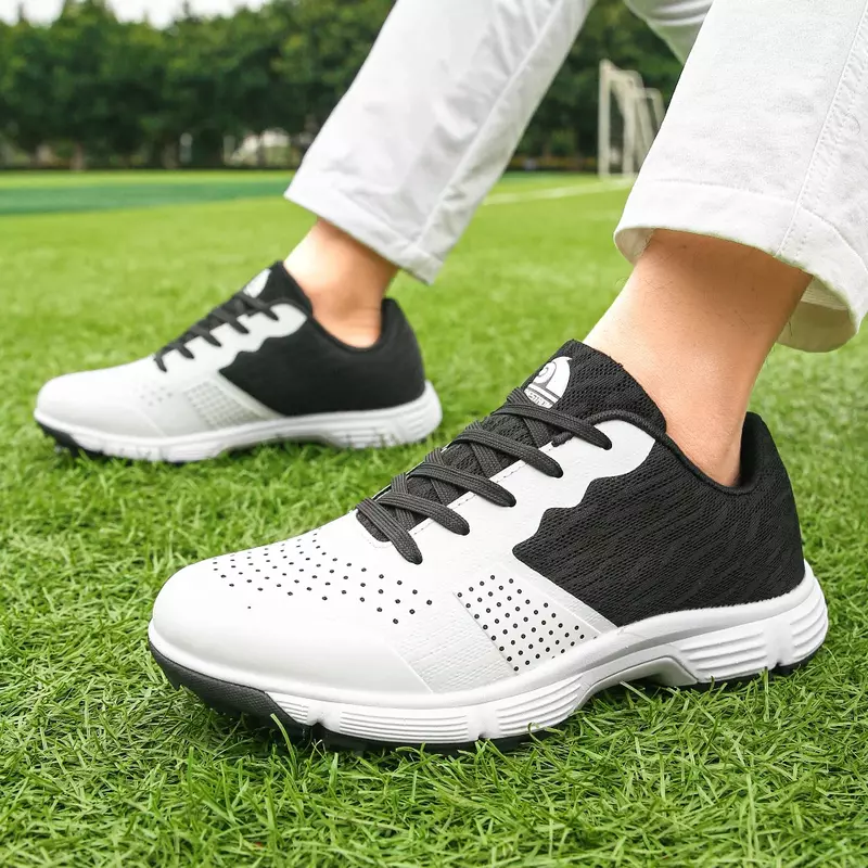 Men Golf Shoes Professional Spikes Golf Sport Sneakers Breathable Mens Trainers Golfing Sport Sneakers Outdoor Mens Footwears