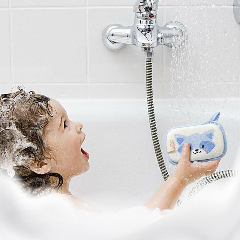 Spugna da bagno per bambini spugna da bagno assorbente con stampa animalier spugna da bagno morbida comoda spugna da bagno per bambini bagno per bambini