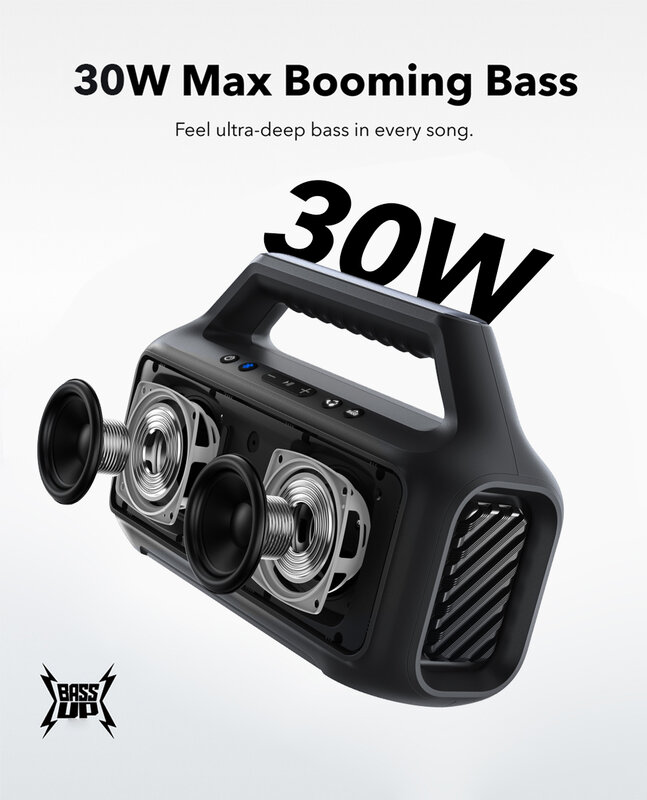 Anker-altavoz Soundcore Boom 2 SE para exteriores, caja de sonido con 18 horas de reproducción, IPX 7, impermeable y flotante, Bluetooth