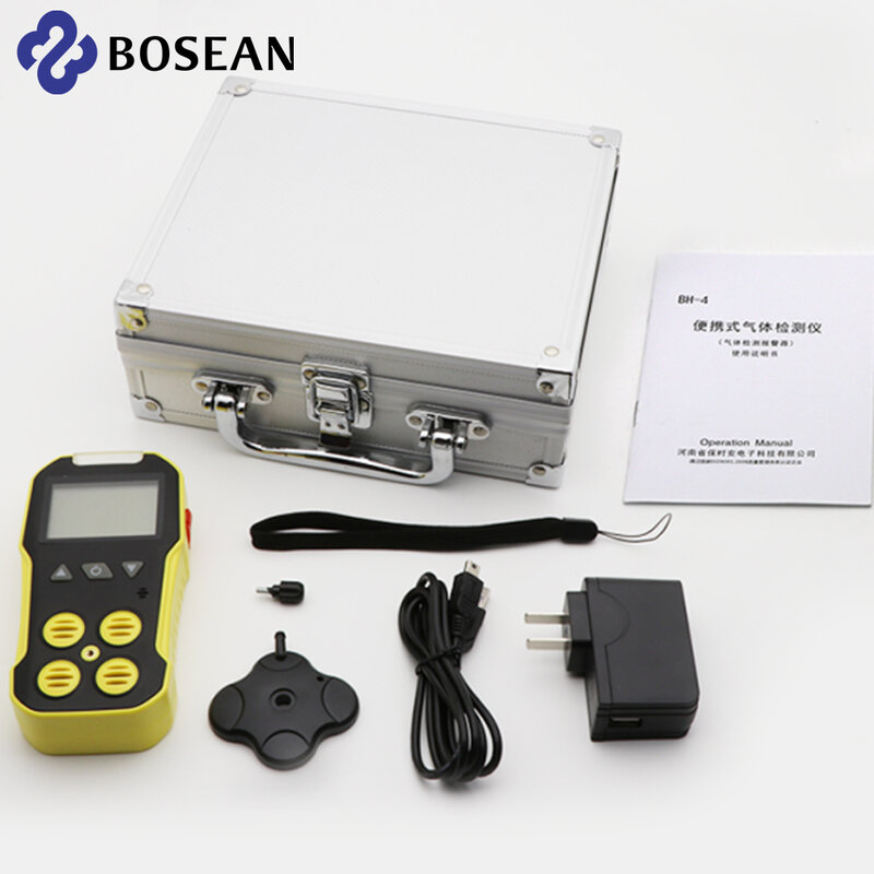 Bosean – détecteur de fuite de gaz 4 en 1, compteur de gaz, O2 H2S CO lie, oxygène, carbure d'hydrogène, monoxyde de carbone, gaz Combustible