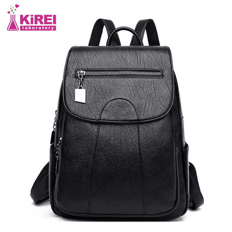 New women's large-capacity soft leather backpack anti-theft women's travel bag outing mom bag girl storage bag Christmas Gift